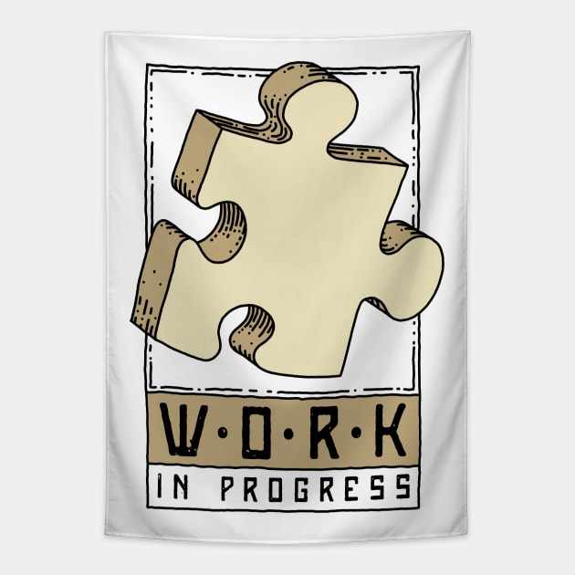 Work in progress puzzle Tapestry by OsFrontis