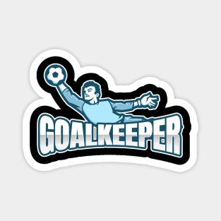 Football goalkeeper - blue Magnet