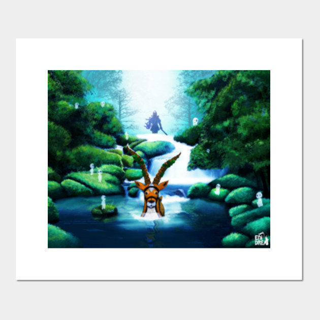 Wallpaper Forest Kodama Mononoke Hime Posters And Art Prints Teepublic For iPhone Free