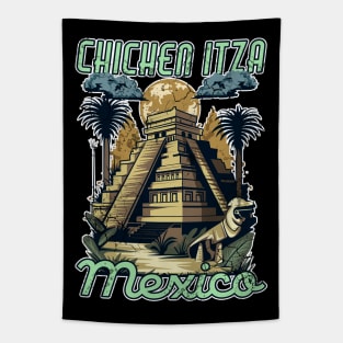 Chichen Itza Mexico Pyramids Tapestry