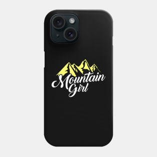 Cute Mountain Girl Hiking Hiker Adventure Nature Phone Case