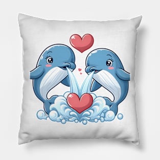 Valentine's Cartoon Delights T-Shirt Pillow