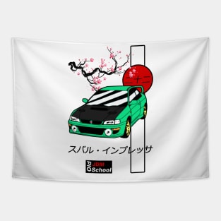 JDM 22b Green Red Sun Edition Tapestry