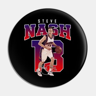 Steve Nash Basketball Legend Signature Vintage Retro 80s 90s Bootleg Rap Style Pin