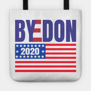 ByeDon 2020 With American Flag, Joe Biden 2020, Biden 2020 For President, Vote Joe Biden Tote