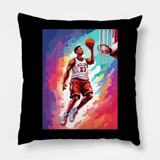 Man Basketball Lover Design Art Pillow