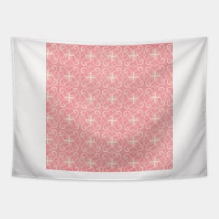 Retro Pattern Neck Gator Pink Tapestry