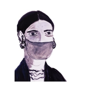 Woman wearing a mask T-Shirt