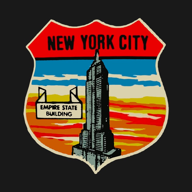 Vintage Empire State Decal by zsonn