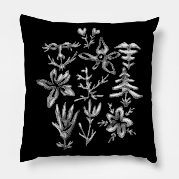 Flora & Fauna Creatures Pillow by zeljkica