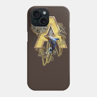 Steampunk Capital letter A Phone Case