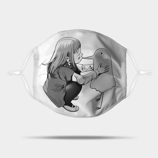 Oyasumi Punpun Aiko S Kiss Grayscale 042 Oyasumi Punpun Mask Teepublic I finally cosplayed aiko tanaka from oyasumi punpun!! oyasumi punpun aiko s kiss grayscale 042