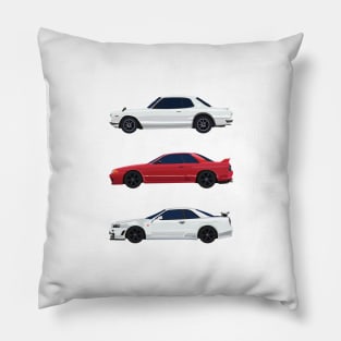 Minimalist Skyline GT-R Generation Pillow