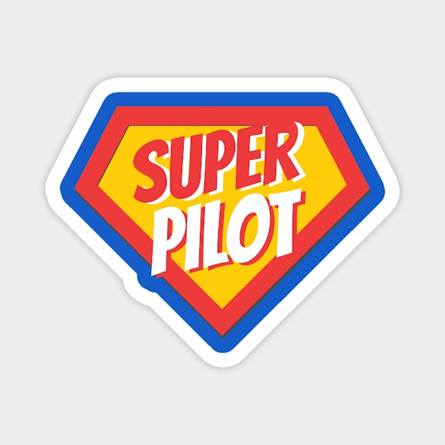 Pilot Gifts | Super Pilot Magnet by BetterManufaktur