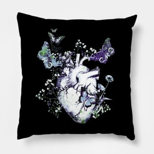 Heart butterflies 2 Pillow