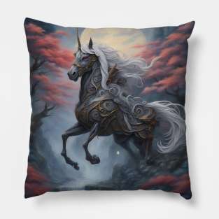 fantasy unicorn Pillow