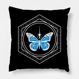 Butterfly Between Worlds Pillow