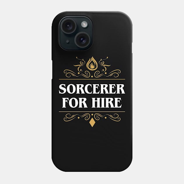 Sorcerer For Hire Phone Case by pixeptional