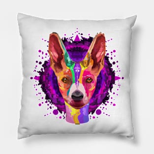 Basenji Dog Design Pillow