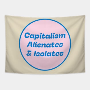 Capitalism Alienates & Isolates Tapestry