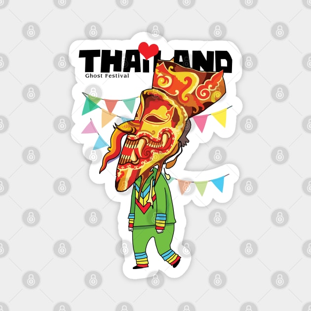 Thai Ghost Festival Magnet by KewaleeTee