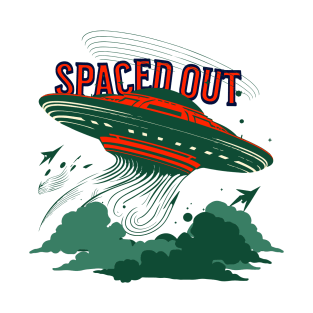 Extraterrestrial Encounter | Spaced Out UFO T-Shirt Design T-Shirt