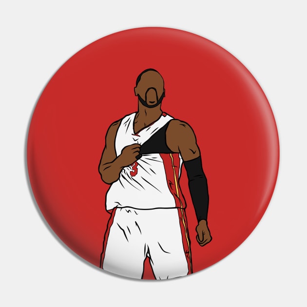 Dwyane Wade Celebration Pin by rattraptees