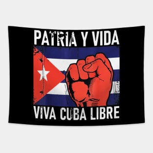 Cuba Flag Cuban Pride Cuba Power Vintage Tapestry