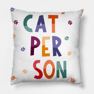 Cat person Pillow