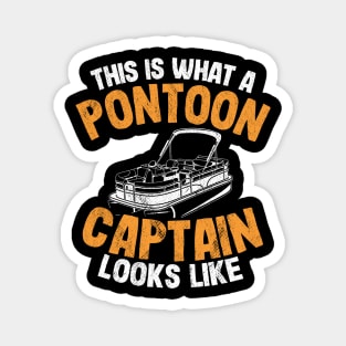 This Is What A Pontoon Captain Looks Like Funny Pontoon Magnet