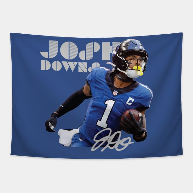 Josh Downs Tapestry by CovpaTees