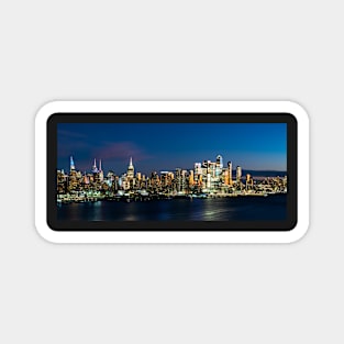 New York city skyline at night 2023 Magnet