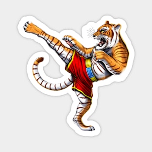 Tiger Muay Thai Fighter Magnet