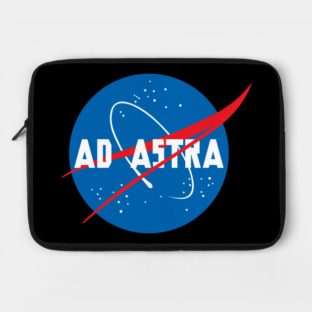 Per Aspera Ad Astra Nasa Logo Parody Laptop Case Teepublic