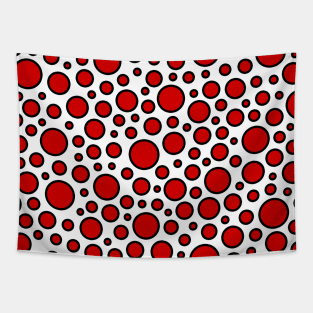 White Agaric Polka Dot Tapestry