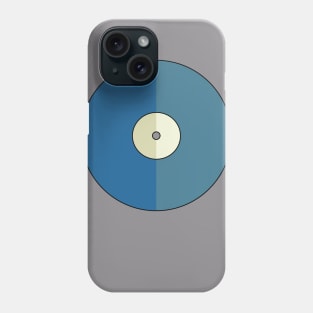 Vinyl Record - Blue + Yellow Phone Case