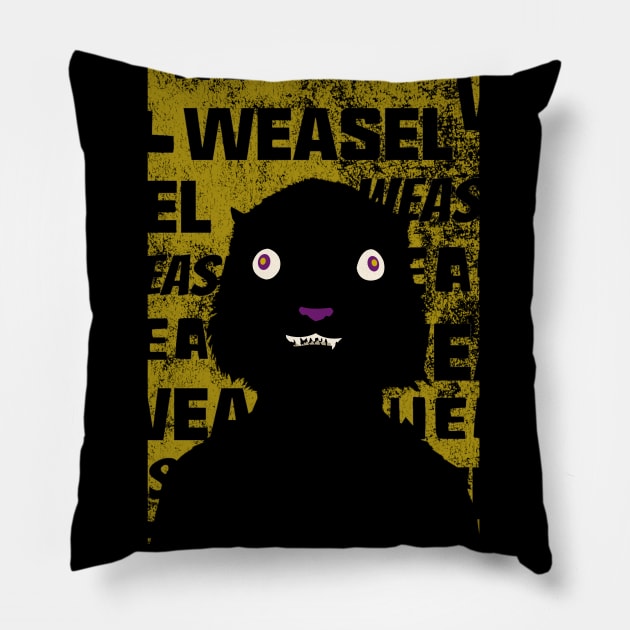 Weasel Pillow by monoblocpotato