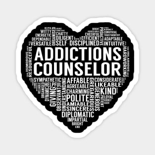 Addictions Counselor Heart Magnet