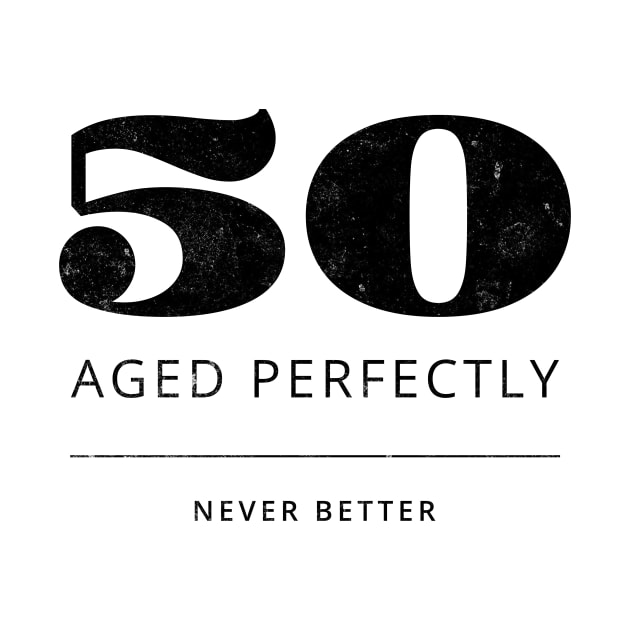 Funny 50th Birthday Quote Prime Time 80 - Aged perfectly by MEWRCH