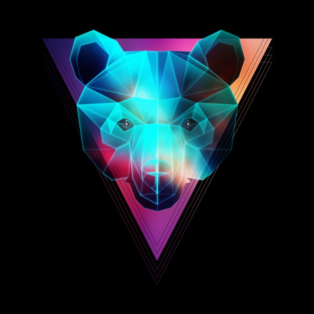 Ursa Neon - Space Bear by Jarkkokarkko