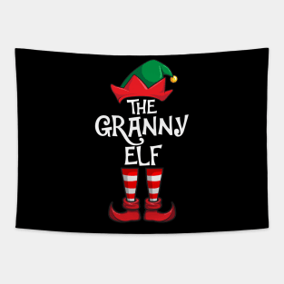 Granny Elf Matching Family Christmas Grandma Tapestry