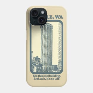 Seattle, Wa // Humorous Retro Style Tourism Design Phone Case