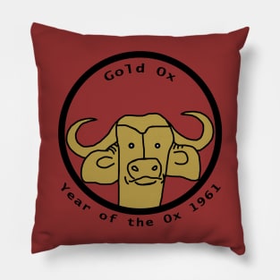 Year of the Gold Ox 1961 Pillow