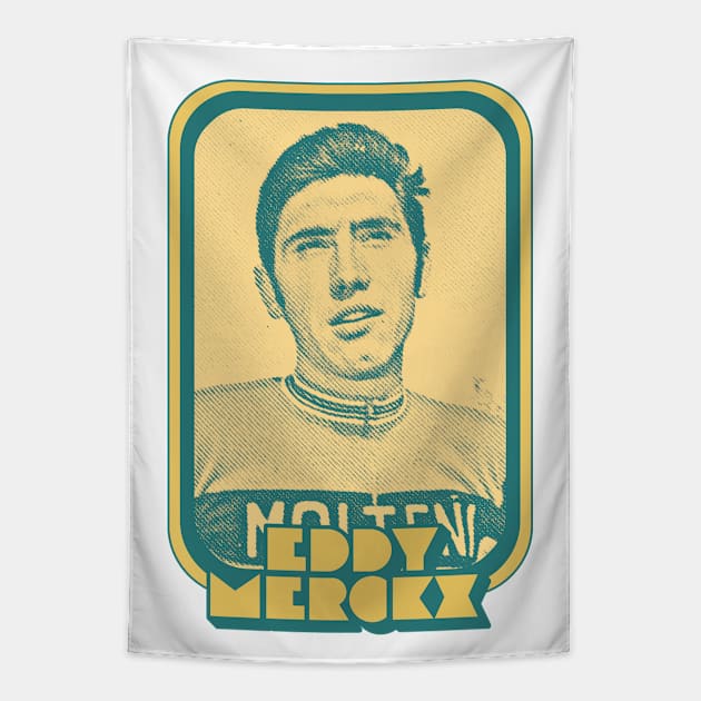 Eddy Merckx // Retro Cycling Fan Art Design Tapestry by DankFutura