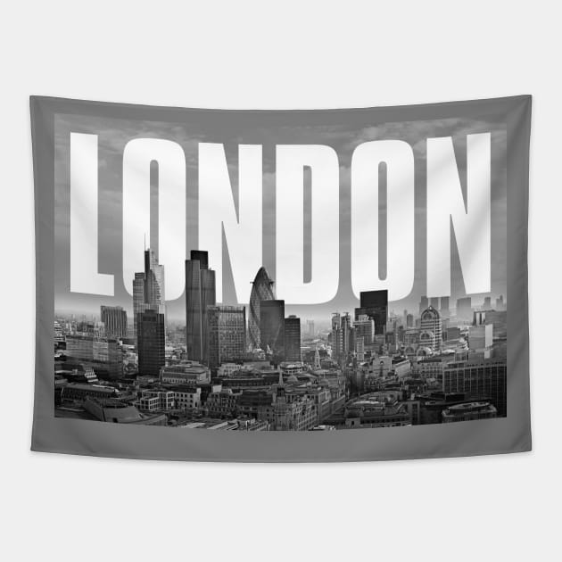 London Cityscape Tapestry by PLAYDIGITAL2020