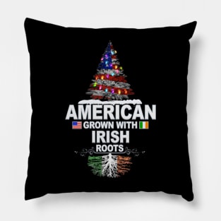 Christmas Tree  American Grown With Irish Roots - Gift for Irish From Ireland Pillow