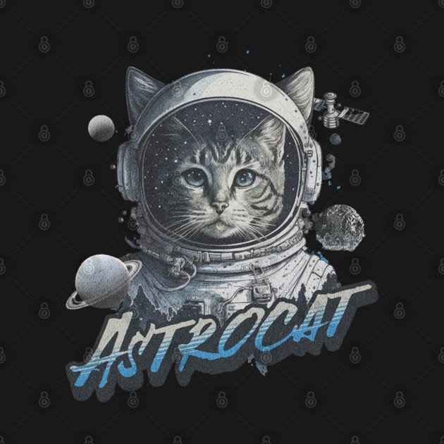 Cute Kitty AstroCat by PlayfulPrints