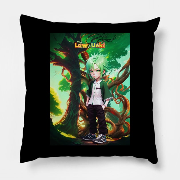 The law of Ueki Chibi cute Pillow by syanart