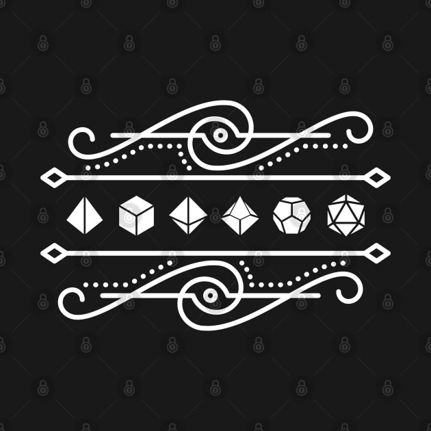 Polyhedral Dice Set Deco Musical Tabletop RPG by pixeptional