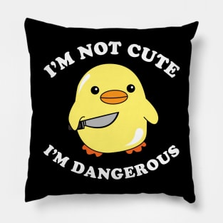 Duck With Knife Pillow